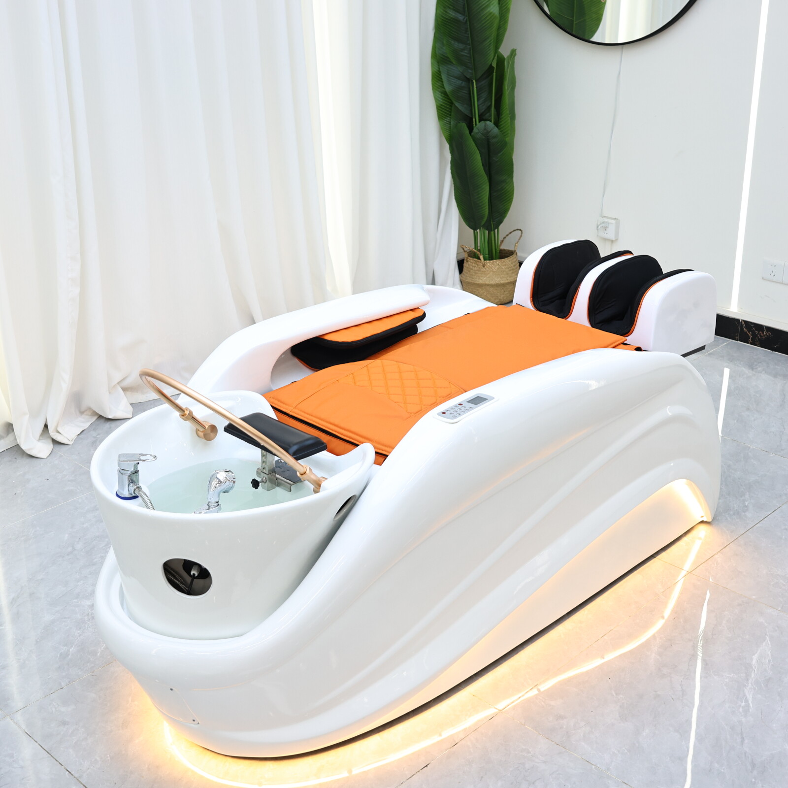 Massage Table Accessories Uk - Intelligentes Massage-Shampoo-Bett, Haarwaschbetten, Massagetisch, Premium Salon