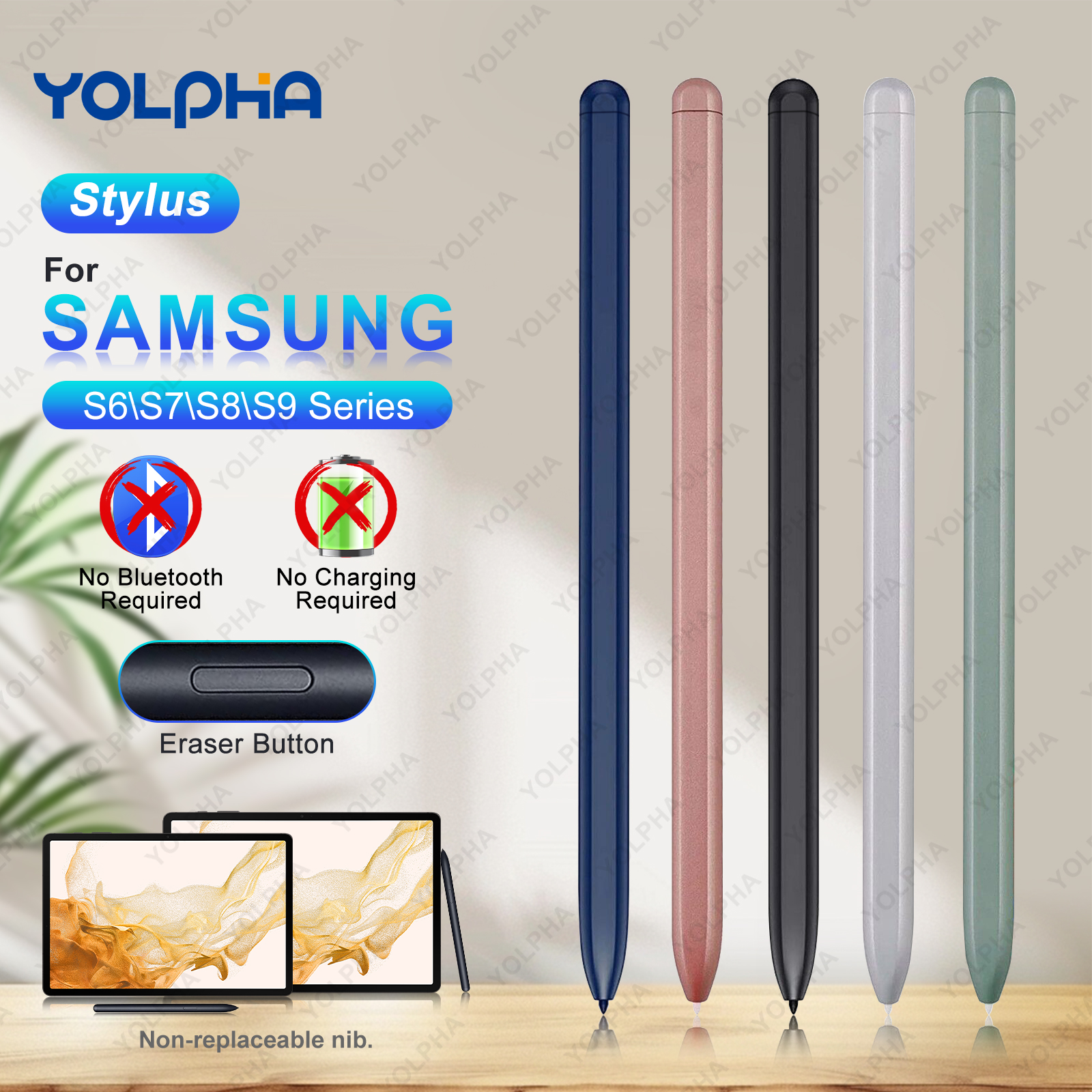 Bluetooth Trackpad - Magnetischer Stylus für Samsung Tablet S6