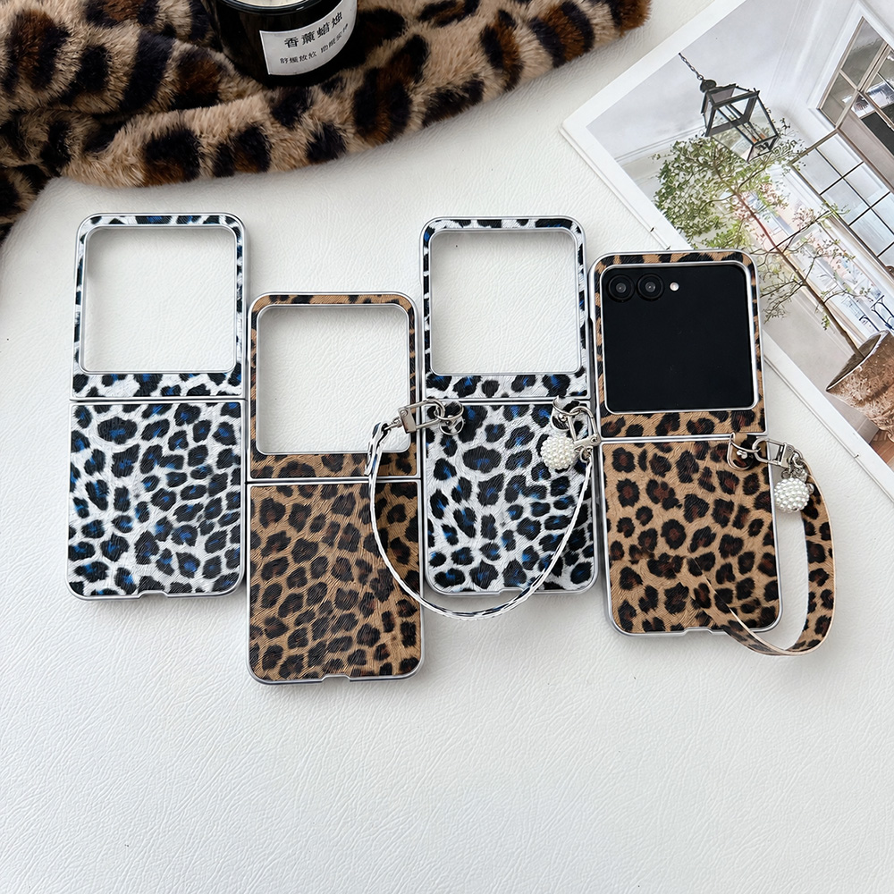 Tablet Accessories For Girls - Leopardenmuster Klappbare Handyhülle für Motorola Razr