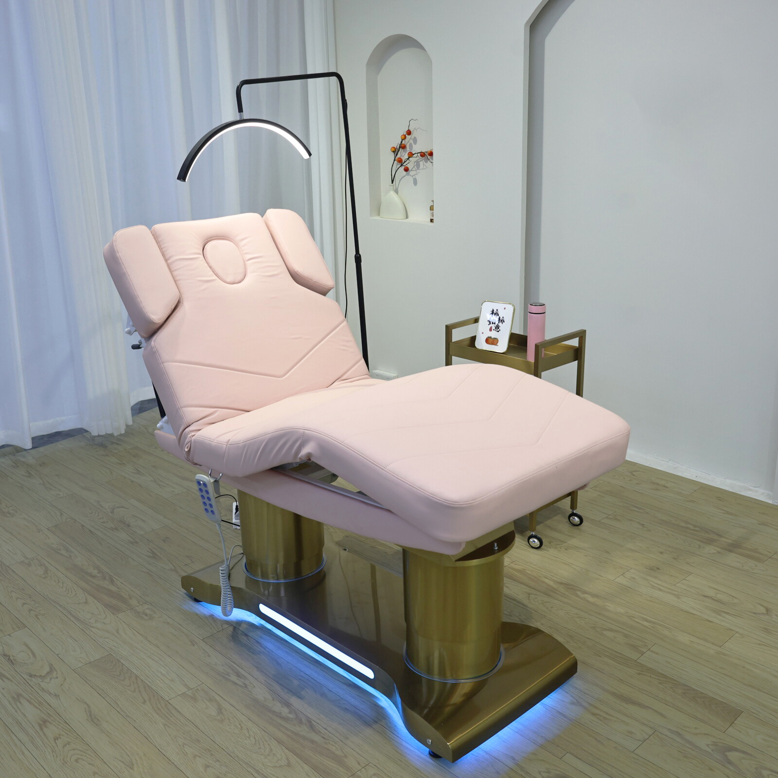 Massage Table Accessories Uk - Schönheitspflegebett, Gesichtspflegebetten, Massagetisch, Beine können angehoben