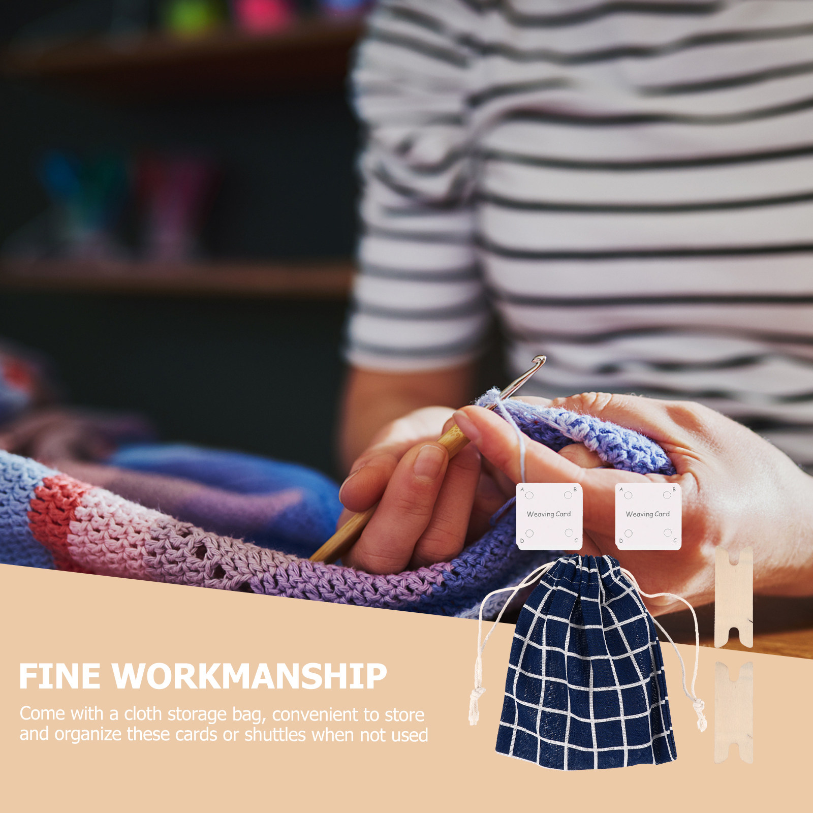 Tablet Weaving Accessories - 1 Set Webkarten, Papierwebkarten, Webrahmen-Zubehör-Set mit