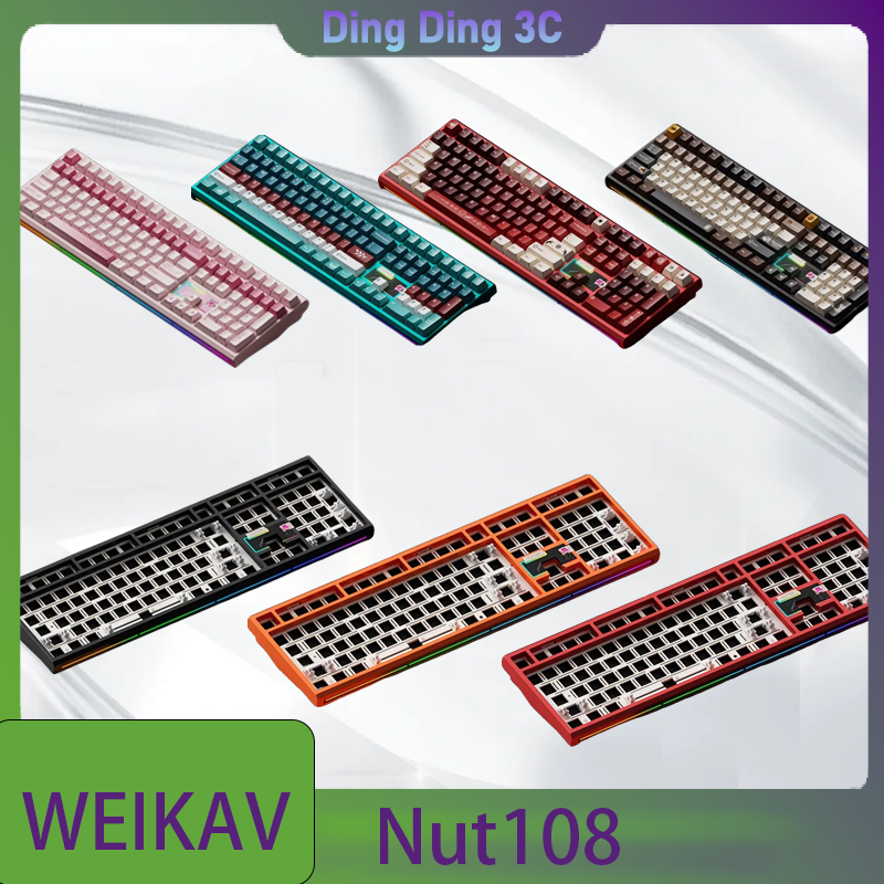 Tablet Accessories Uk - Weikav Nut108 Kabellose Mechanische Tastatur 3-Modus