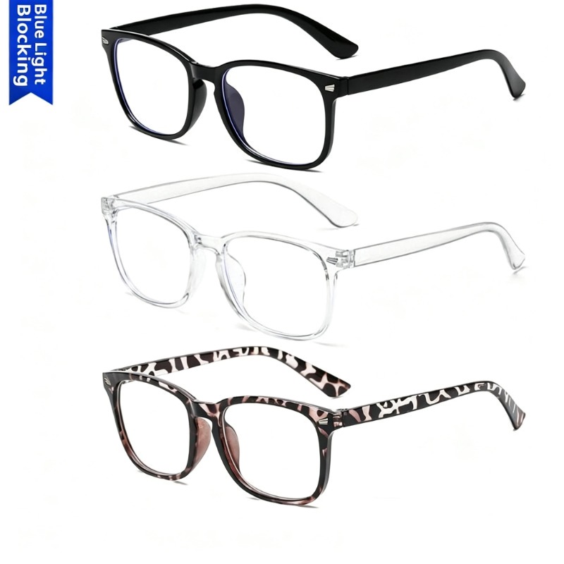 Tablet Accessories For Girls - 1/2/3 Stück quadratische Anti-Blaulicht-Brille für Männer