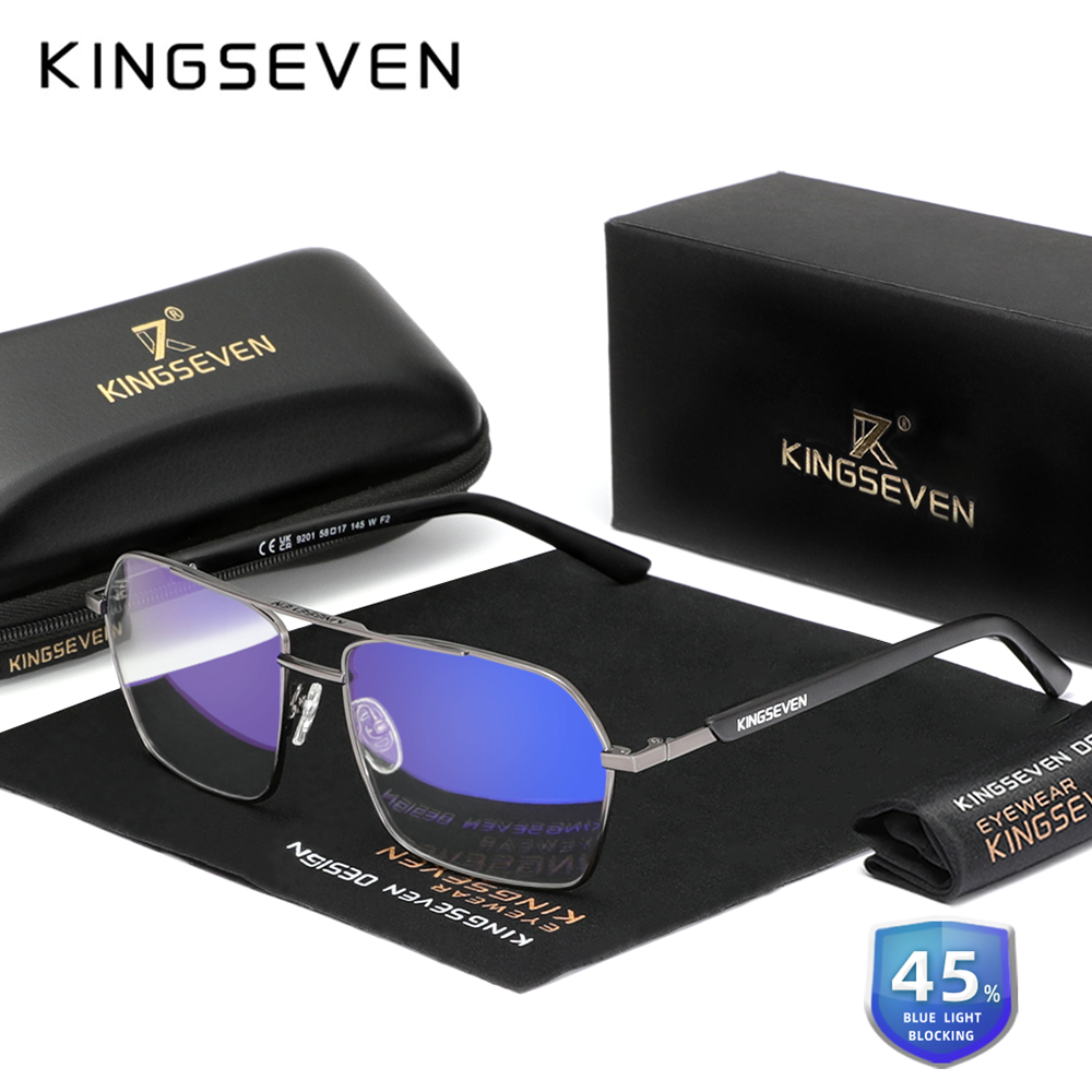 Tablet Accessories For Girls - KINGSEVEN Rechteckige Anti-Blue-ray-Brille für Herren/Damen, Telefon,