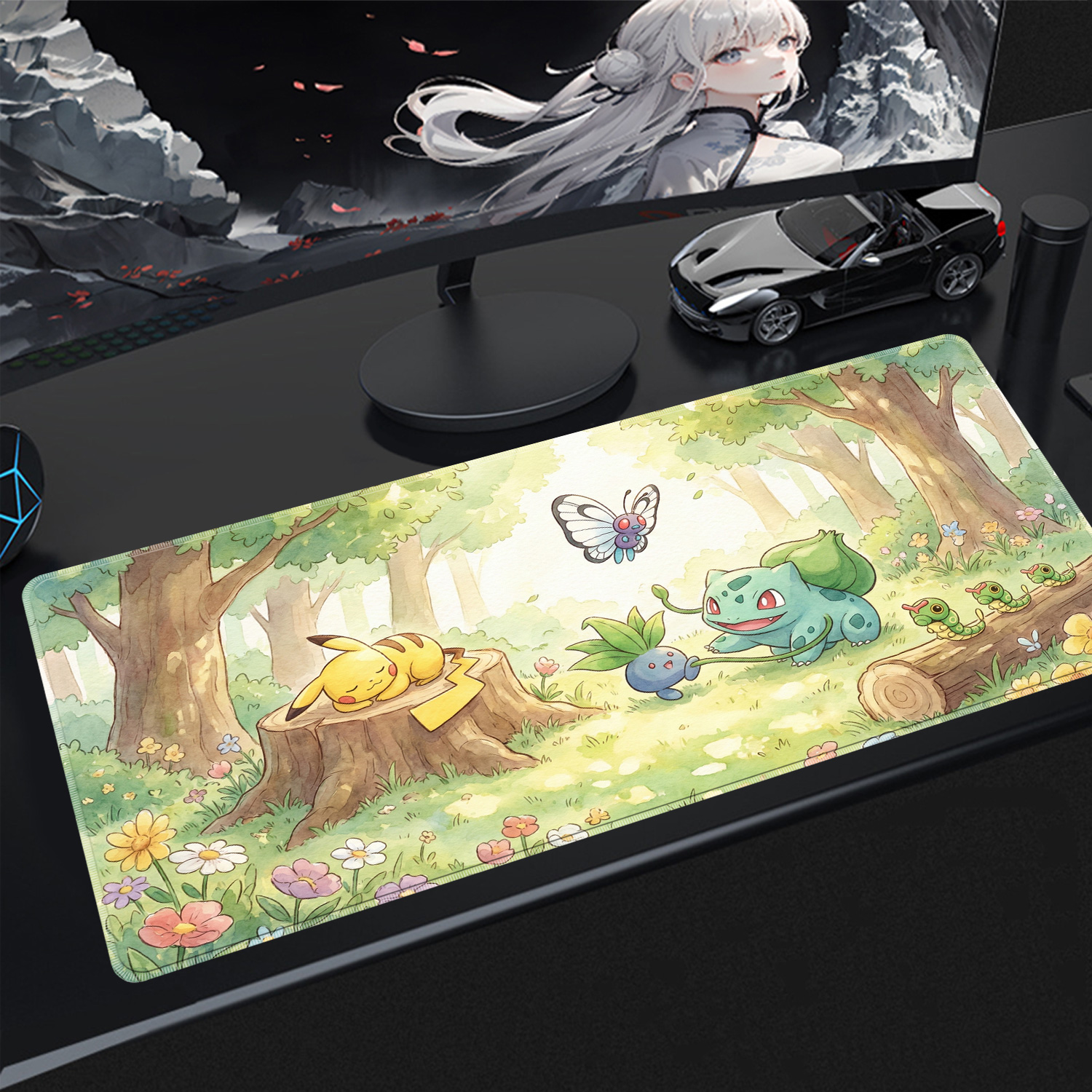 Tablet With All Accessories - Kawaii Mauspad Gaming PC-Zubehör Pokemon Pikachu