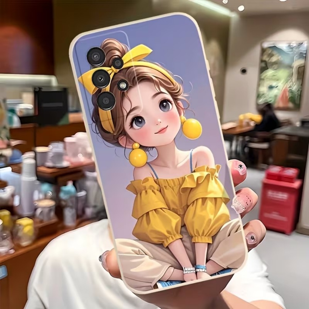 Tablet Accessories For Girls - Niedliches Cartoon-Mädchen-Muster Design Handyhülle für Samsung