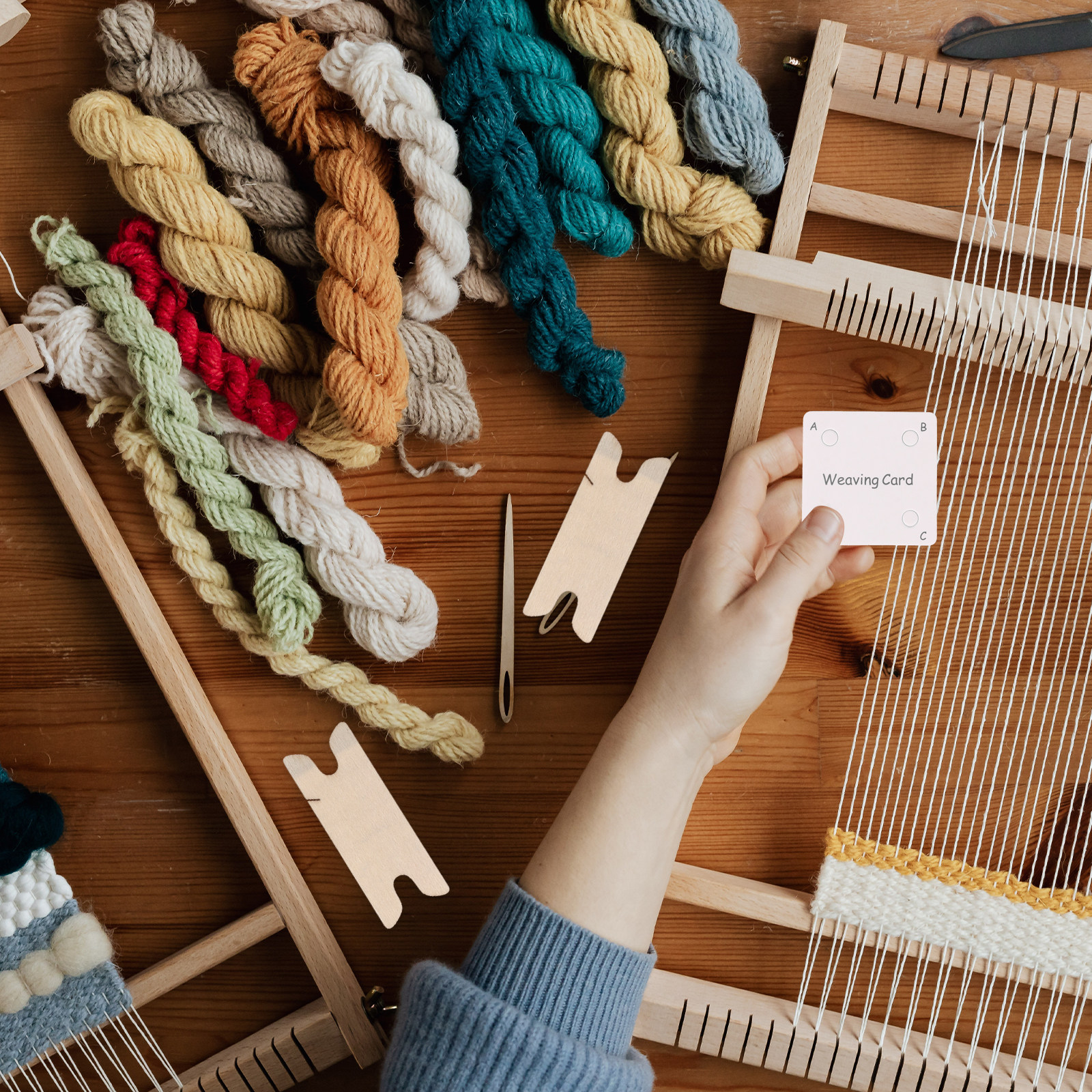 1 Set Webkarten, Papierwebkart – Tablet Weaving Accessories Bewertung und Preis