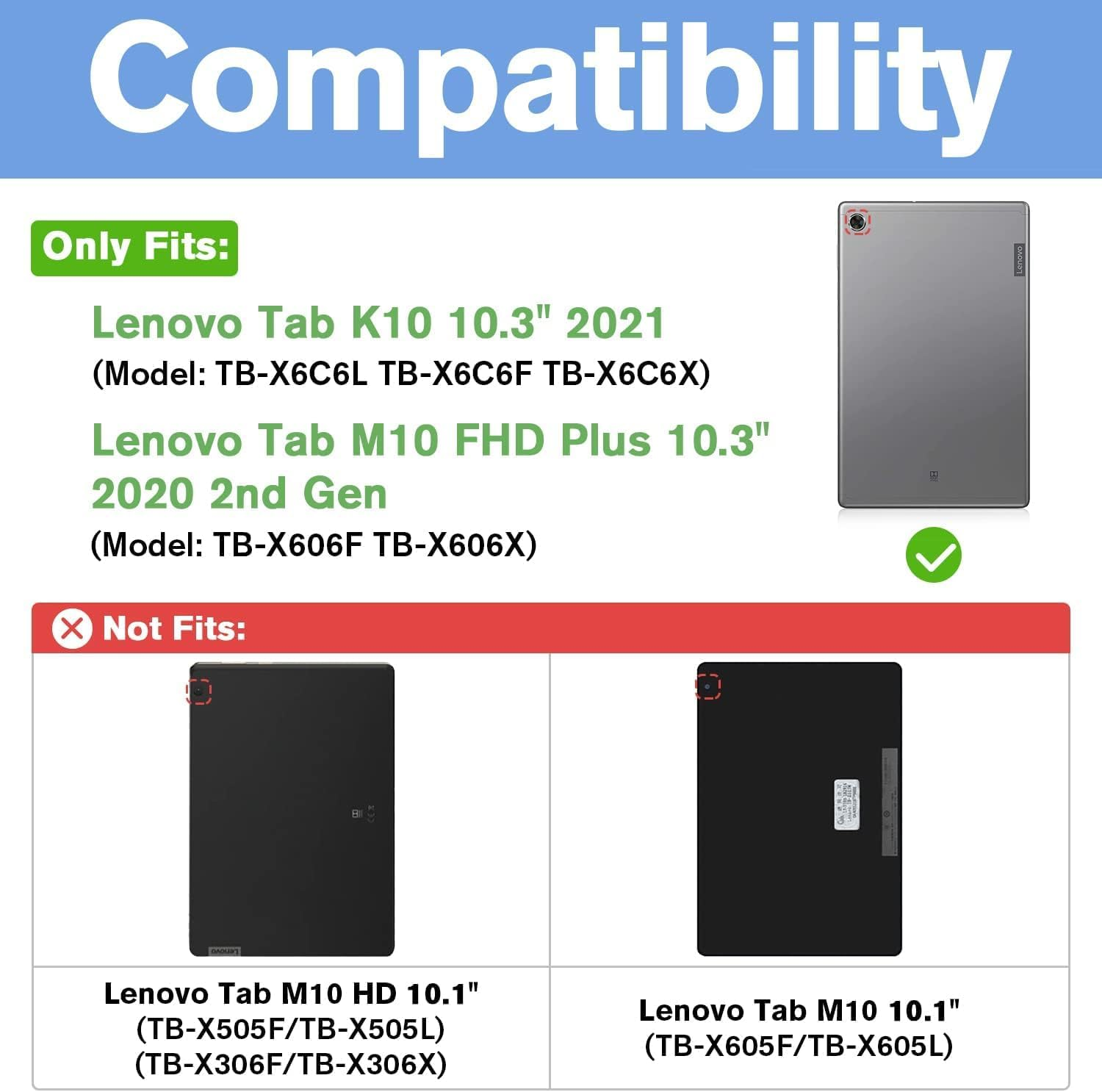 Hülle für Tab M10 Plus 10,3 Zo – Lenovo Tablet Plus Accessories Bewertung und Preis